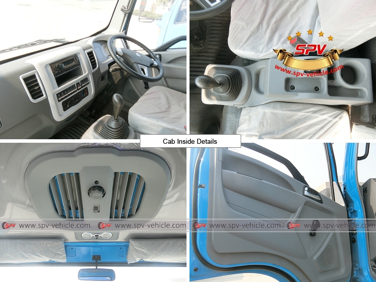 LPG Dispensing Truck HOWO - Cab Inside Details